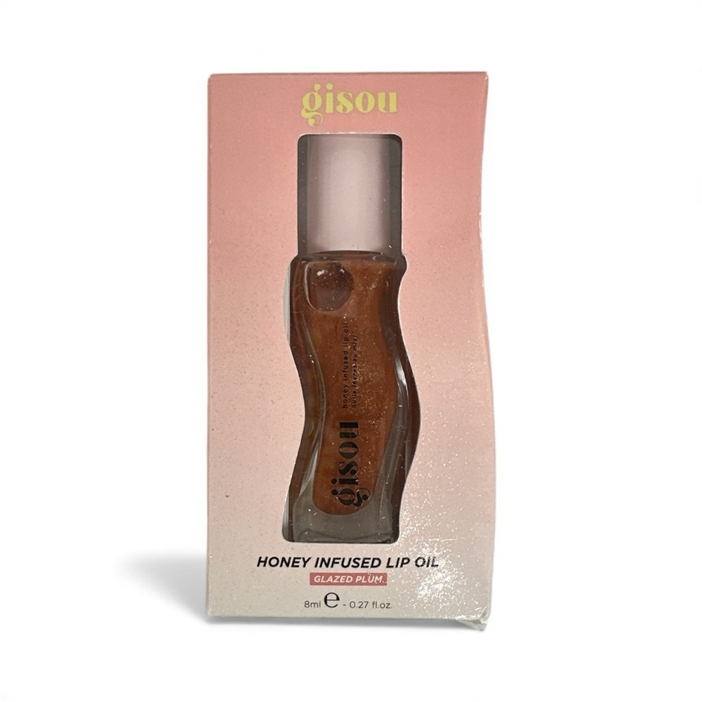 [MAKEUP] Gisou Honey Infused Hydrating Lip Oil | Glazed Plum Nude Shimmer
